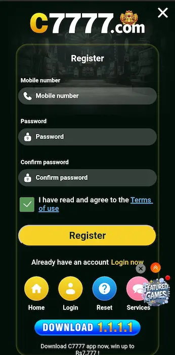 C7777-Game-Register