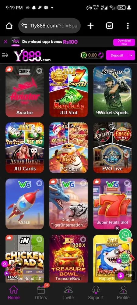 Y888 Game Screenshot