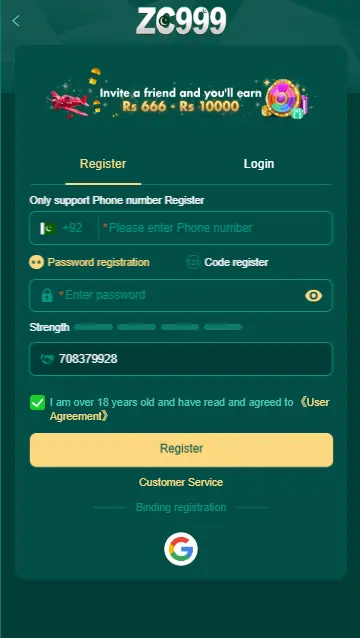 ZC999 Game Register