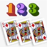 3 card king logo